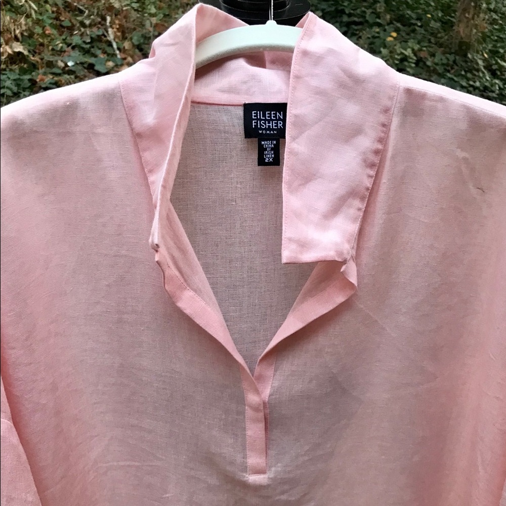EILEEN FISHER LINEN BLOUSE